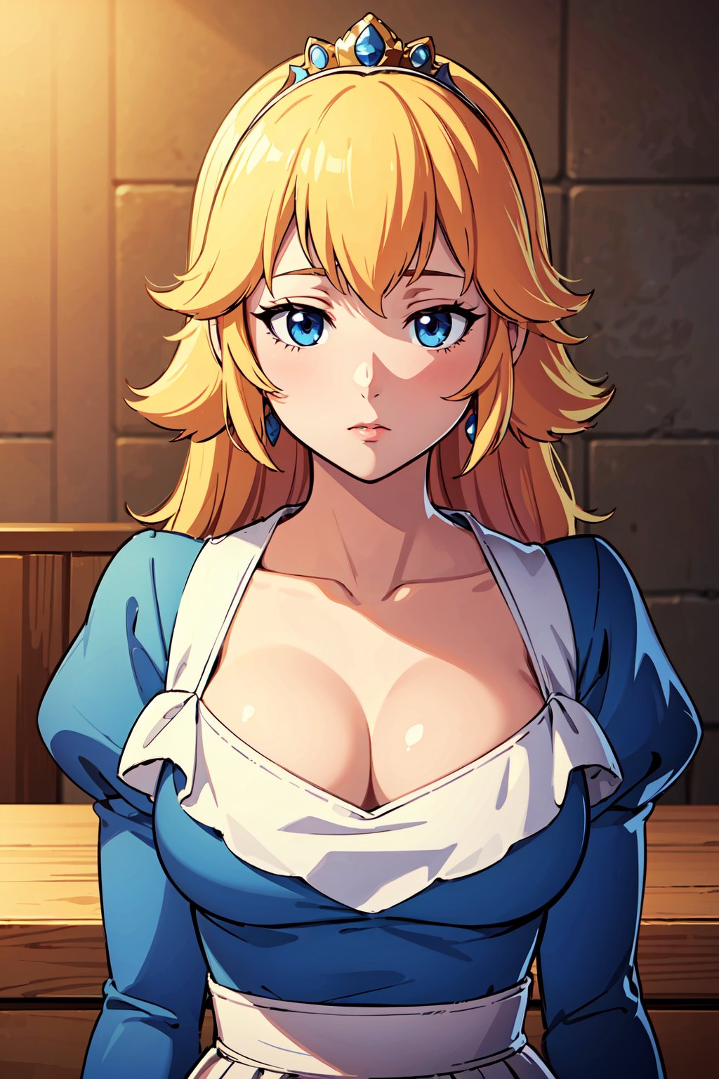 (masterpiece),(best quality), girl,((ultra-detailed)), (highly detailed CG illustration),(expressionless),, best quality, cinematic light, princess peach