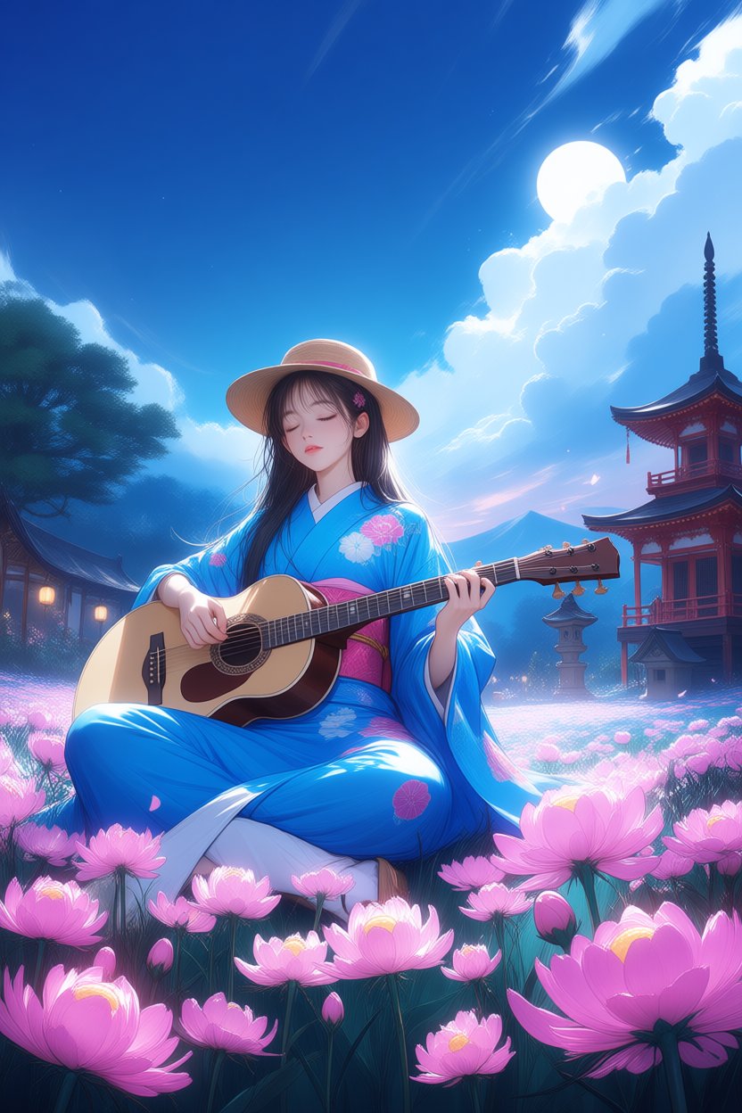 1girl,  acoustic_guitar,  architecture by Iskar-Jarak on Tensor.Art