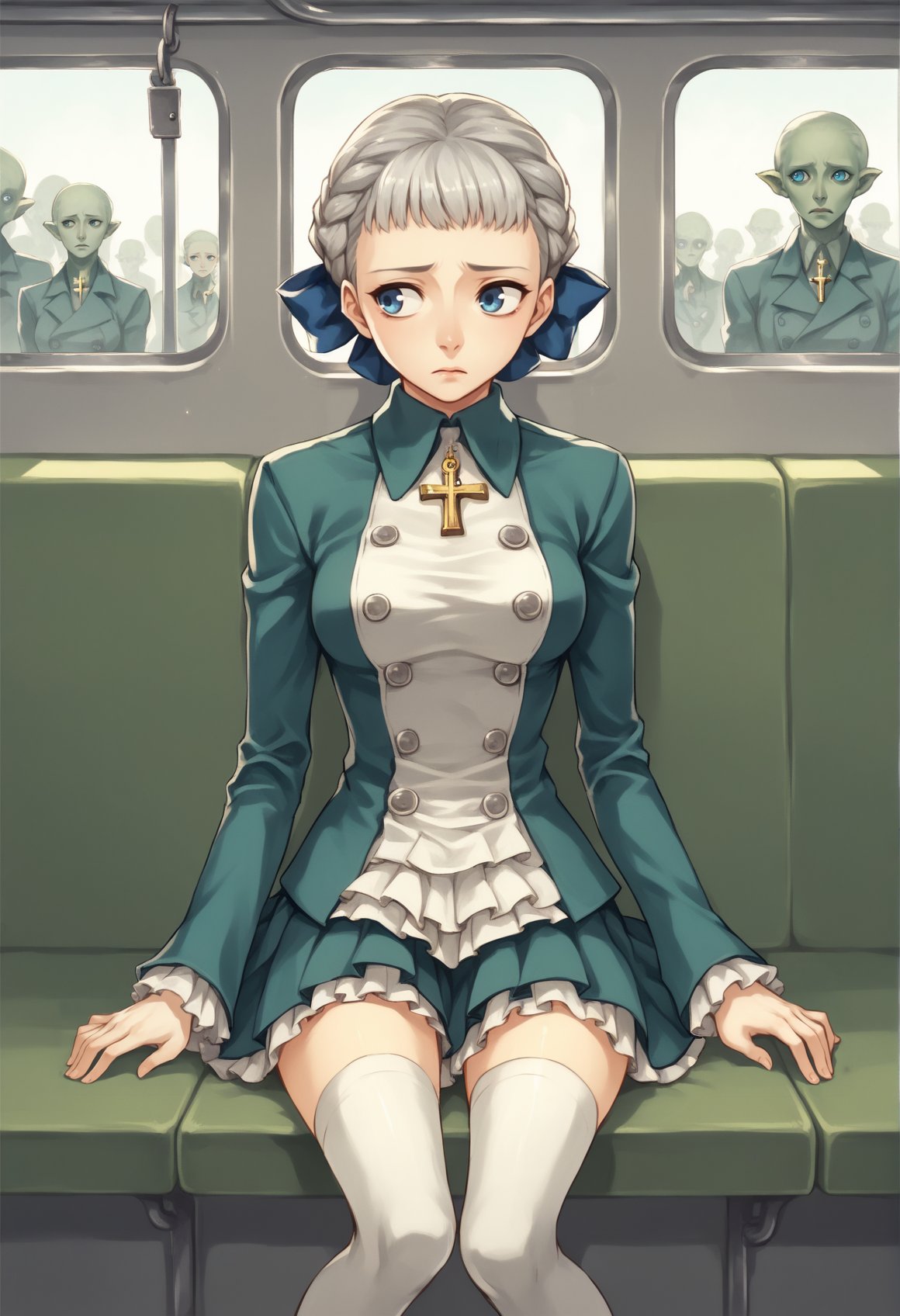 1girl,  solo,  grey hair by Ttan on Tensor.Art