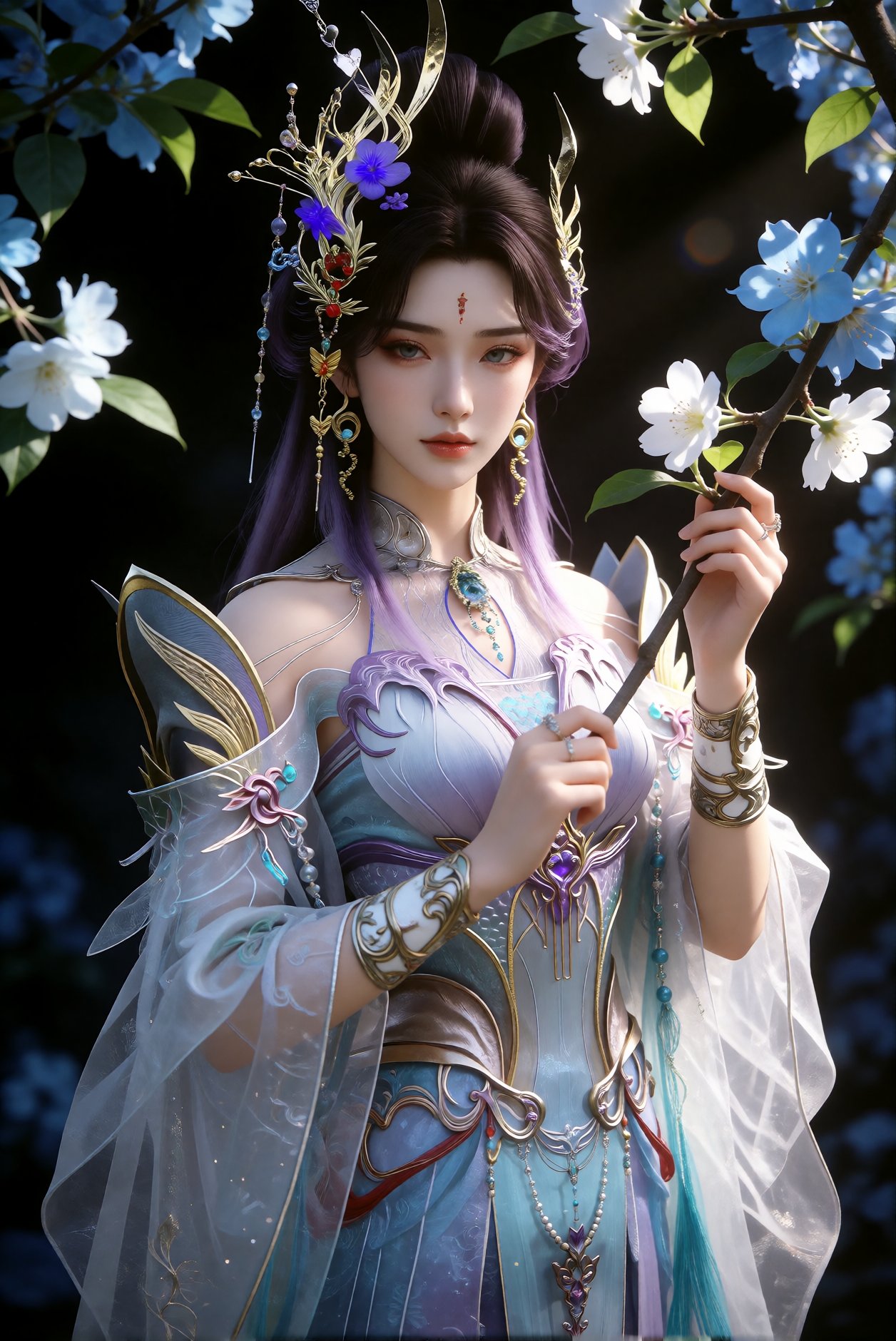 美艳无双,  身着唐代服饰,  华丽惊艳 by 天海TianHai on Tensor.Art