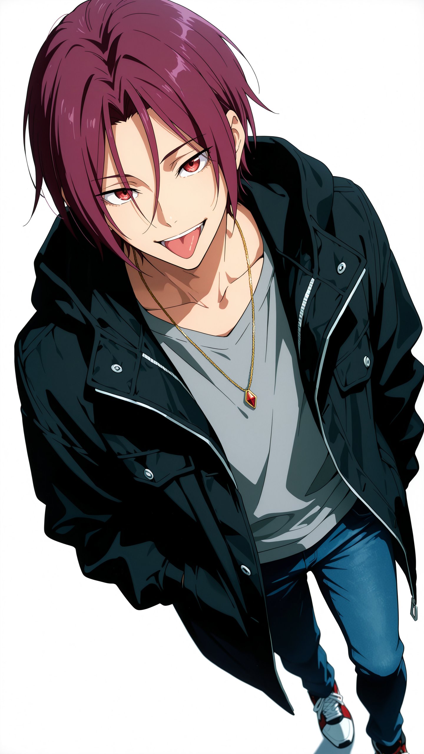 Rin Matsuoka,  expansive and uninhibited man ,  athletic youth male by Min on Tensor.Art