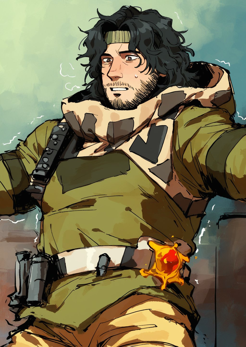 simon (iron lung),  black hair,  wavy hair by crushcries on Tensor.Art