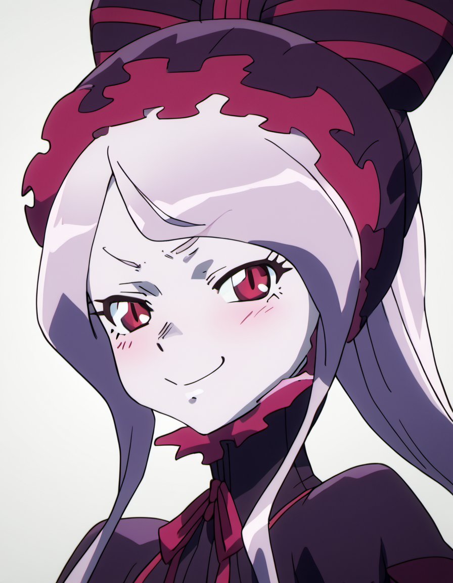 score_9, score_8_up, score_7_up, score_6_up, score_5_up, score_4_up,  , Shalltear, portrait, cheeky smirk