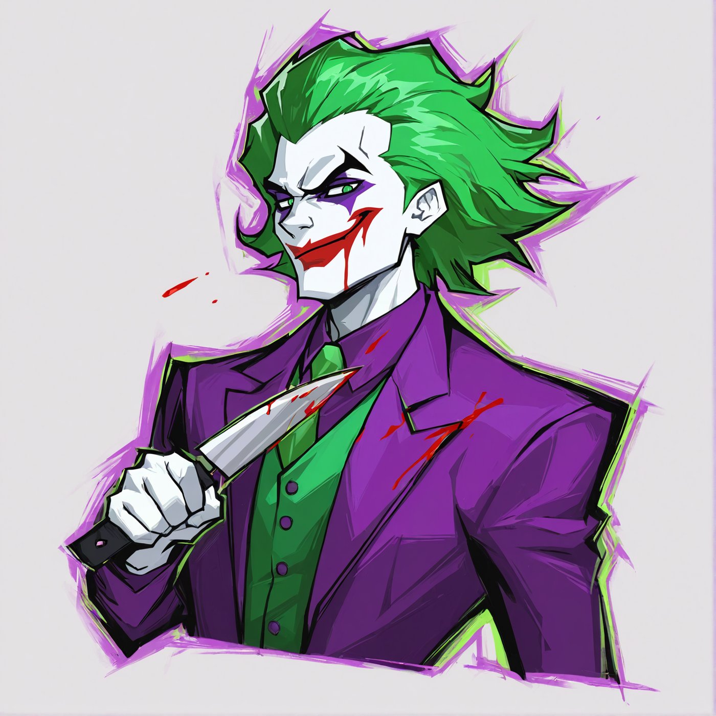 1boy,  joker \(dc\),  smug by Relictor on Tensor.Art