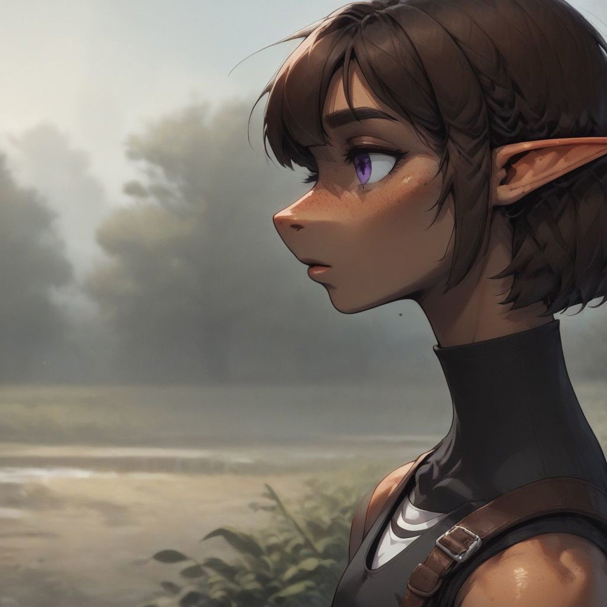 Lapanya,  1 person,  pointy ears by KitsuneGirl on Tensor.Art