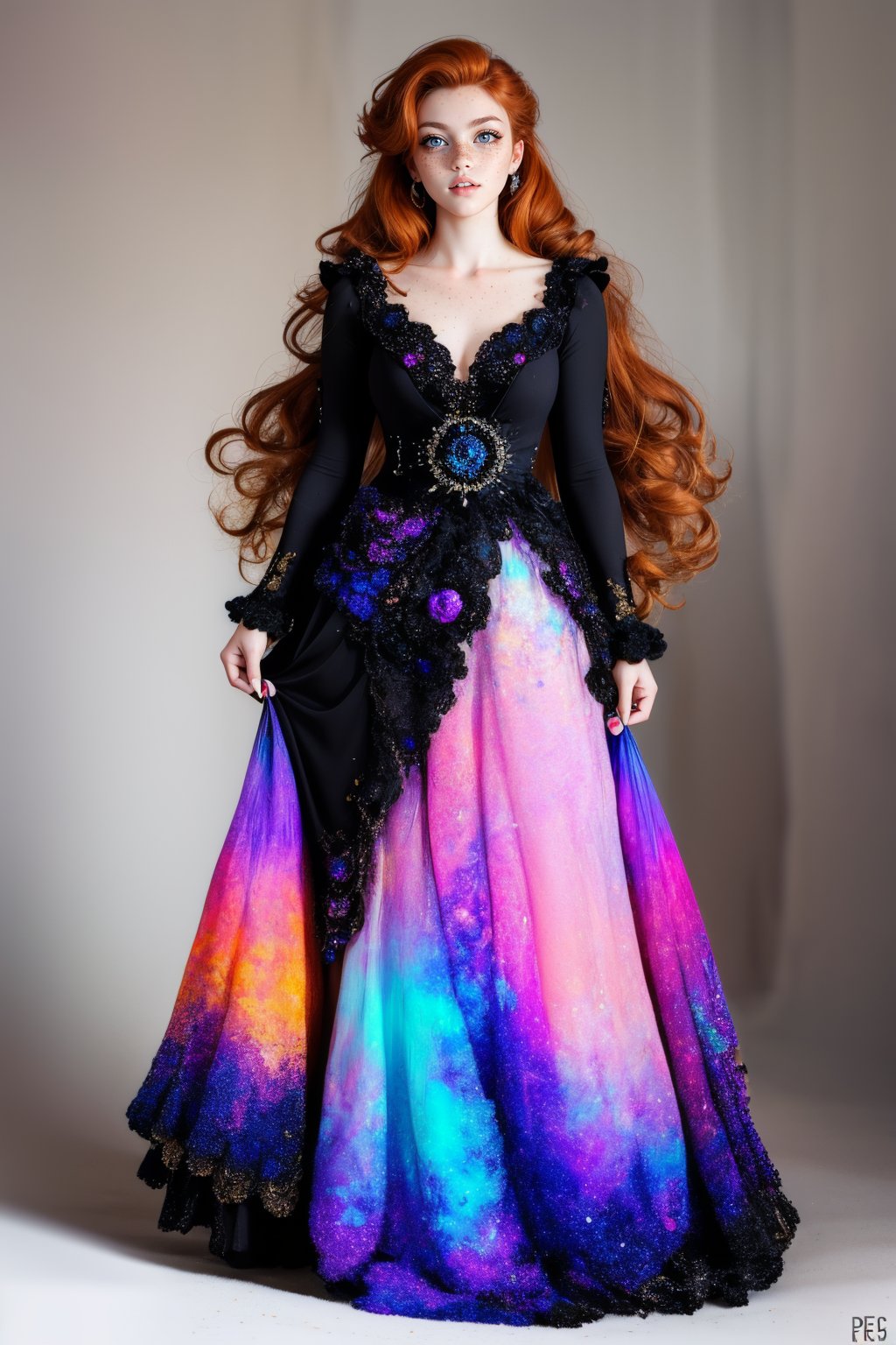 Fr3ckles,  ginger hair,  long hair by miaomiao on Tensor.Art