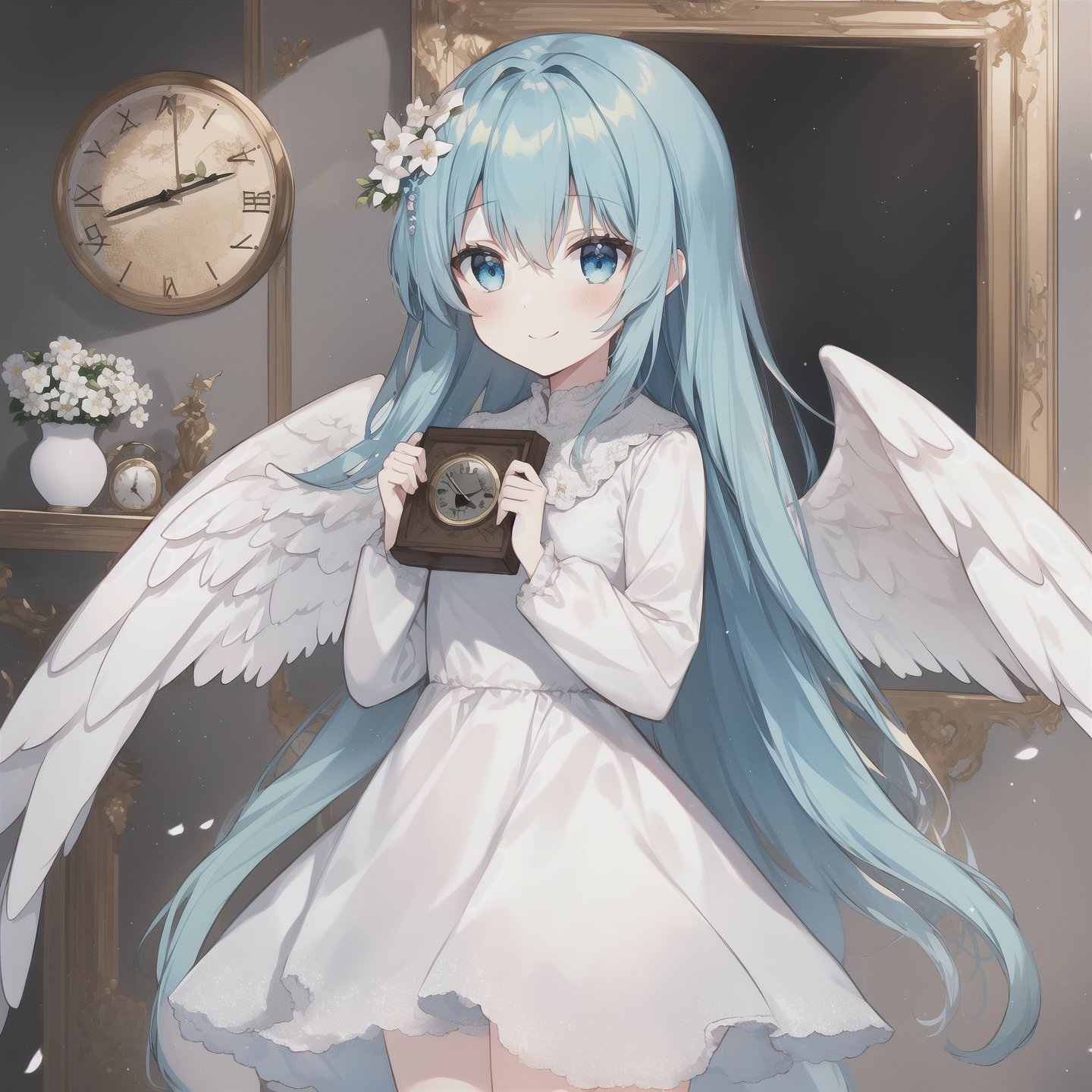 1girl,  wings,  clock by 超市里扫货 on Tensor.Art