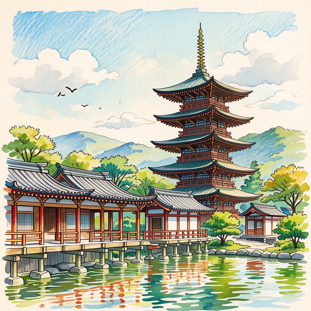 watercolor pencil drawing,  masterpiece,  best quality by inknoir on Tensor.Art