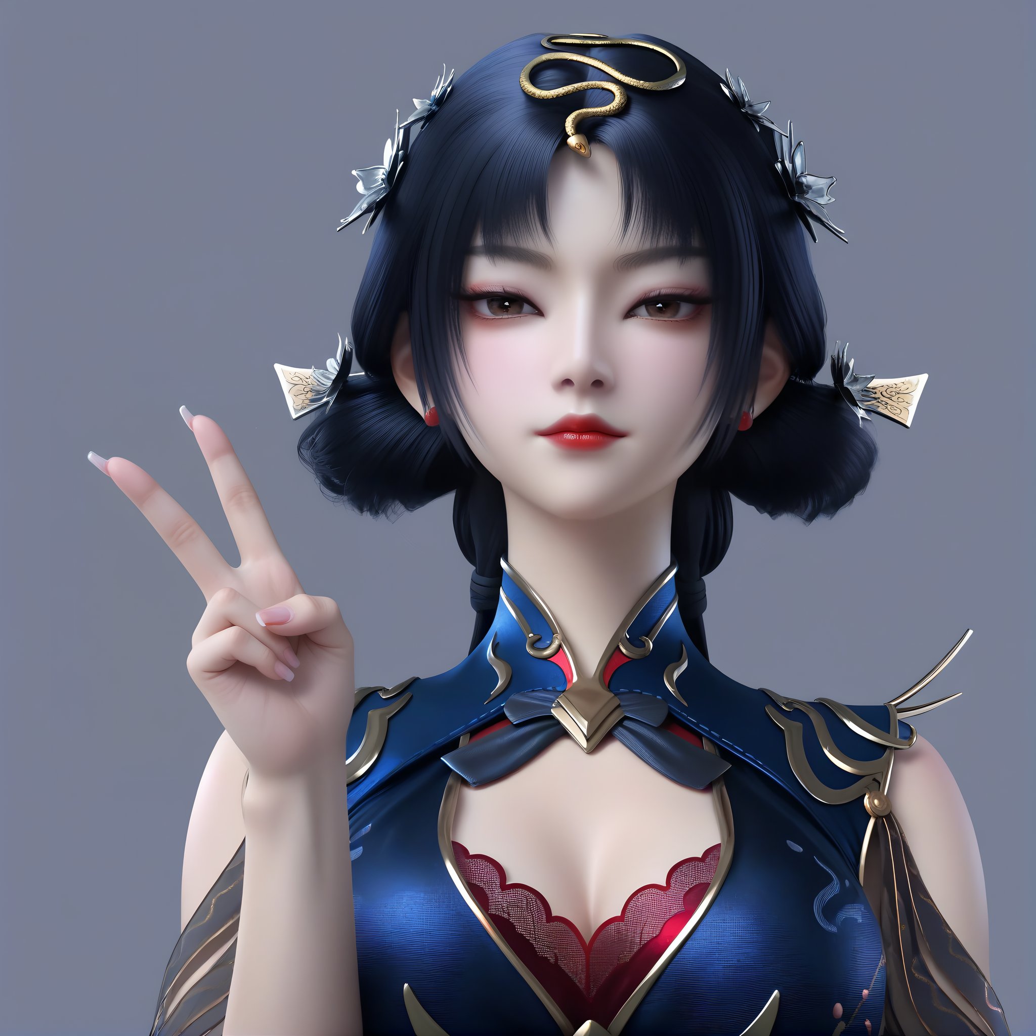 looking at viewer,  front view,  upper body by 誠 on Tensor.Art