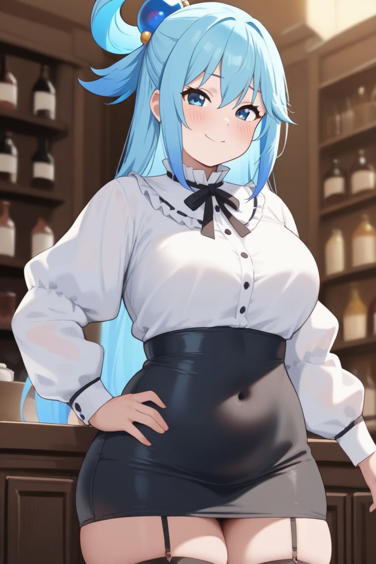 aqua \(konosuba\),  1girl,  long hair by Ai Art Vision on Tensor.Art