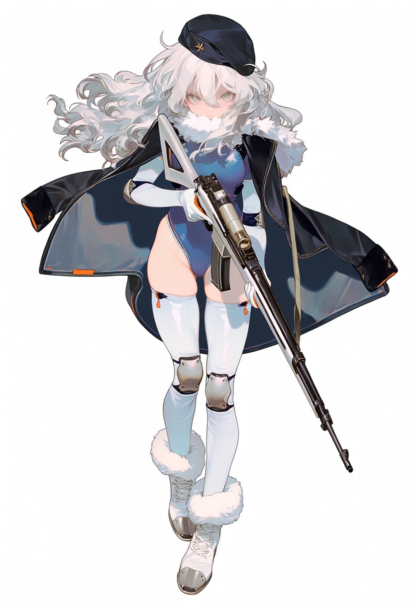 1girl,  weapon,  gun by silvermoong on Tensor.Art