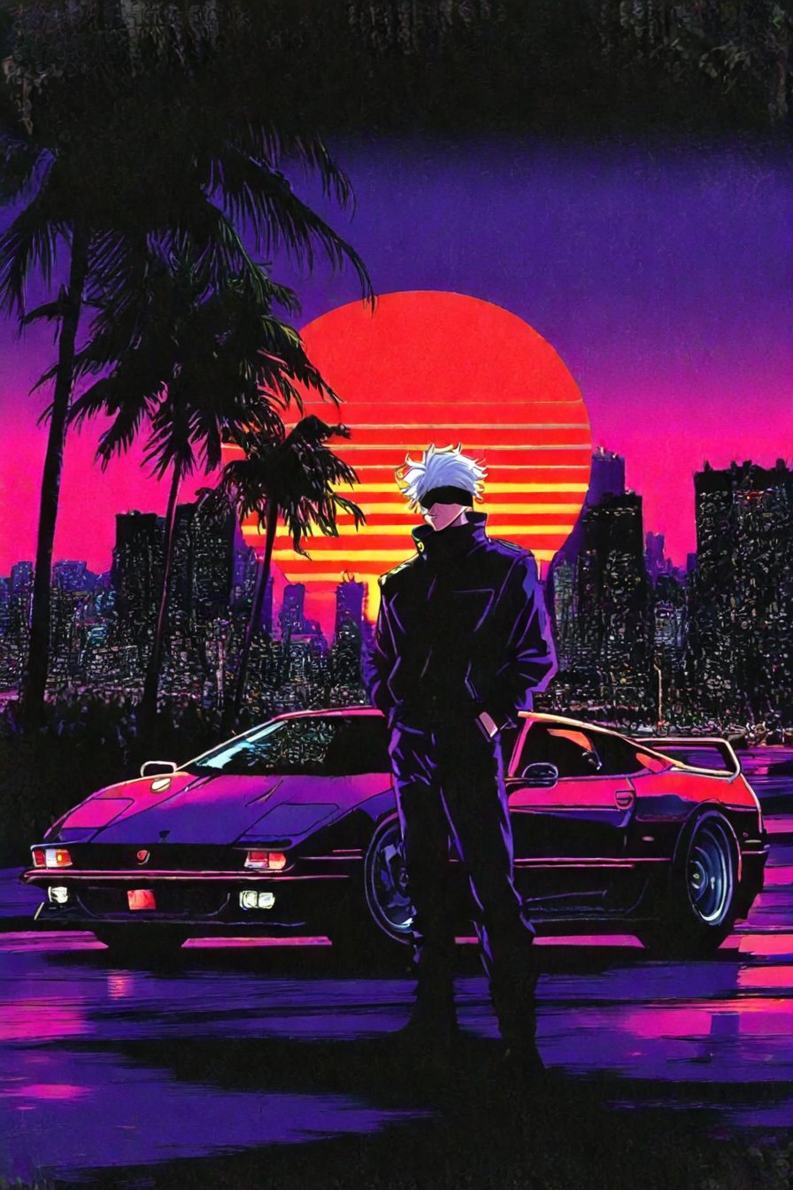 neon_noir_synthwave,  retro,  retro artstyle by onlysharma0852 on Tensor.Art