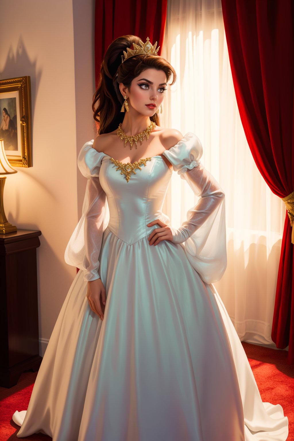 adult beautiful tall woman,  (voluminous puffy sleeves) ,  solo by miaomiao on Tensor.Art