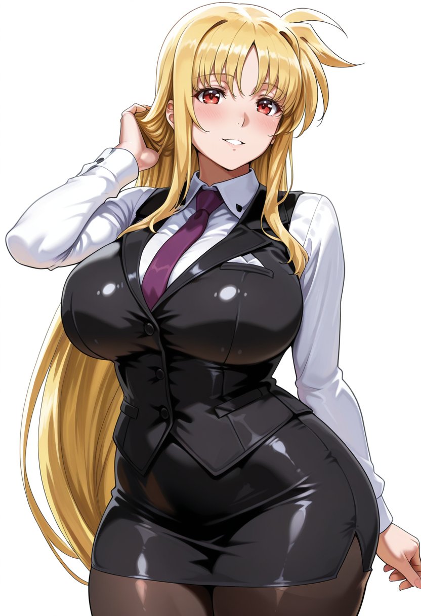 noguchia_style,  fate testarossa,  1girl by poron on Tensor.Art