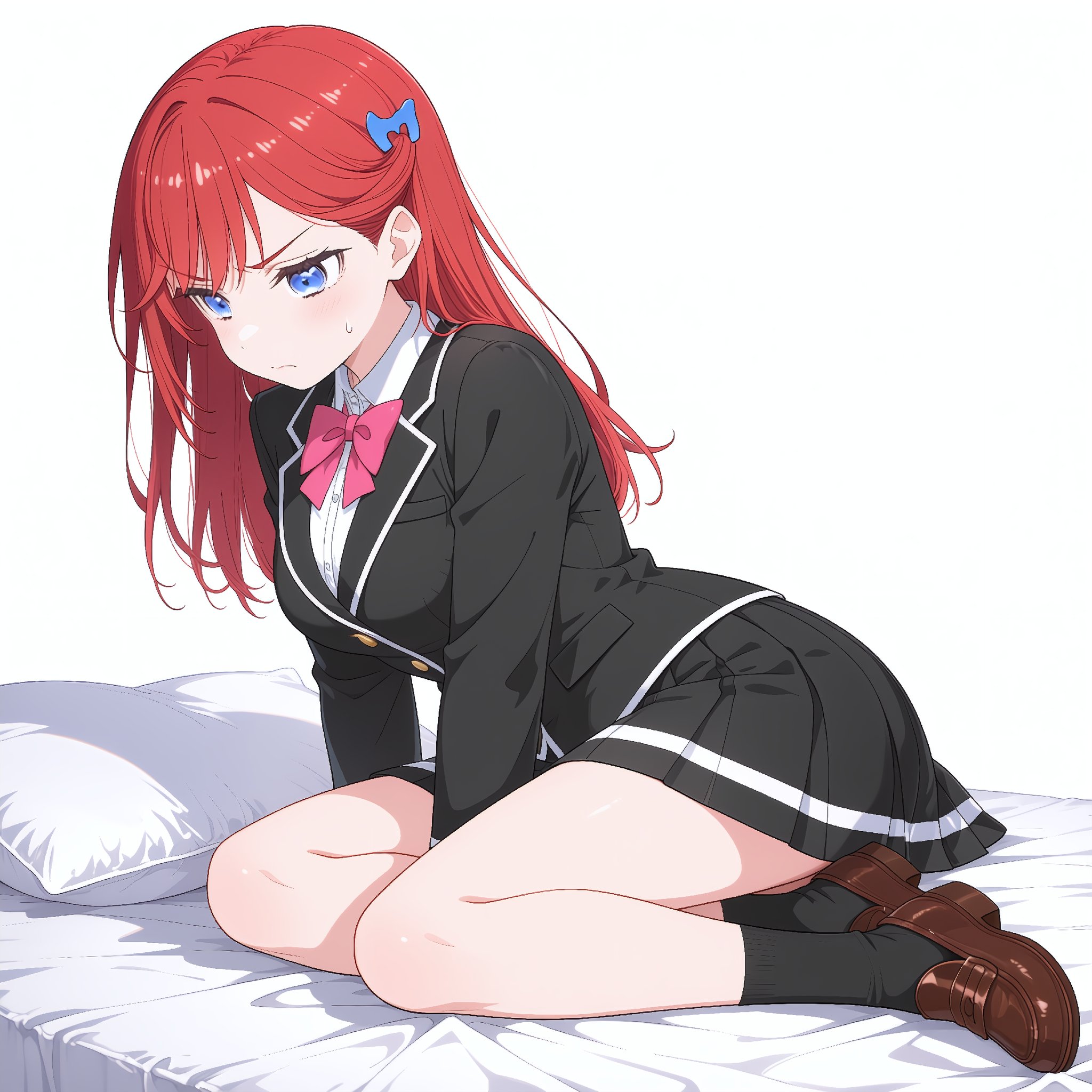 kinjo maika,  red hair,  long hair by RineAI on Tensor.Art