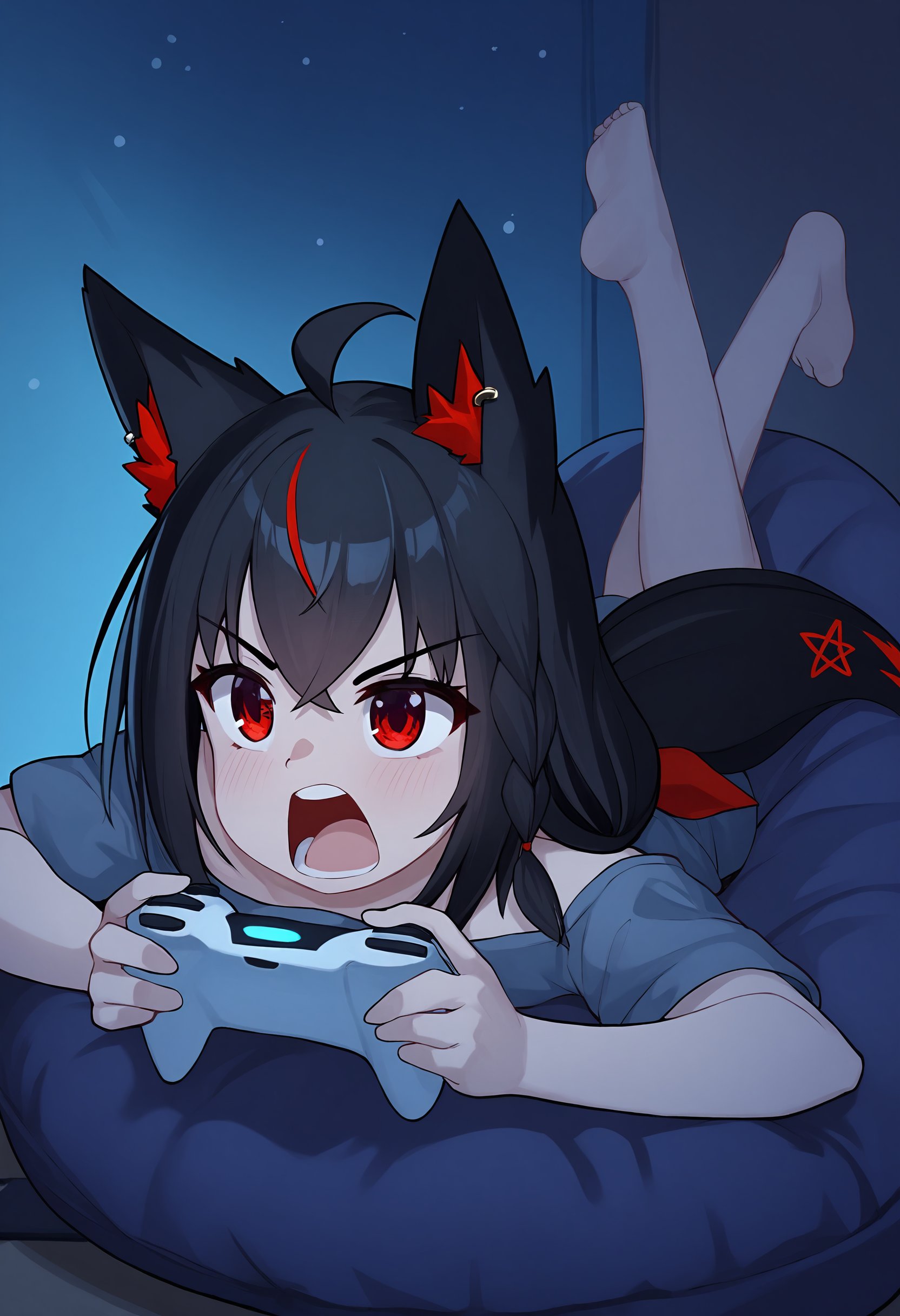 safe,  1girl,  kurokami fubuki by Alt4Pai on Tensor.Art