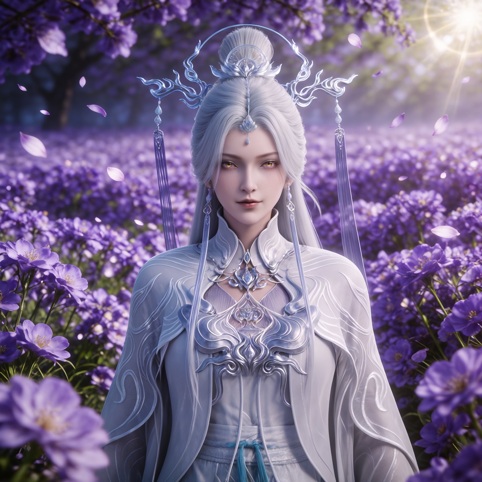 1girl,  white hair,  long hair by 漫 on Tensor.Art