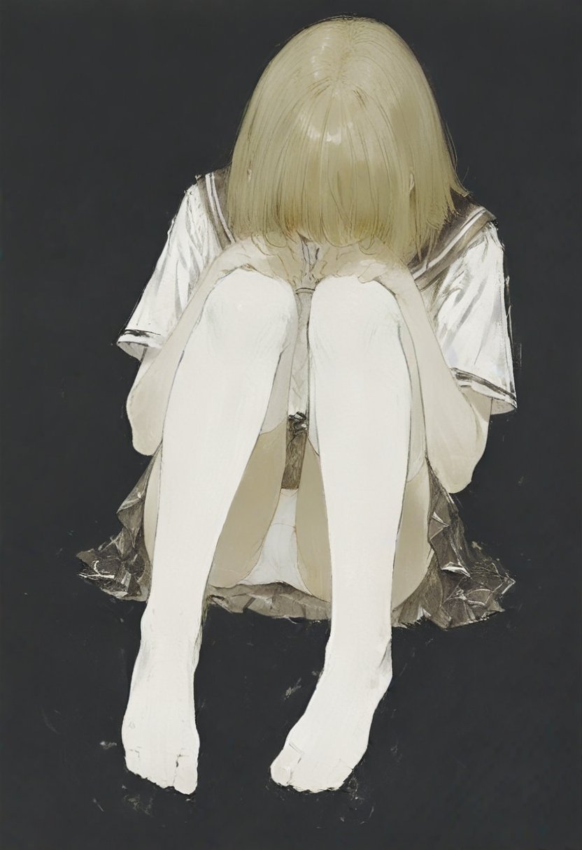 1girl,  solo,  skirt by silvermoong on Tensor.Art