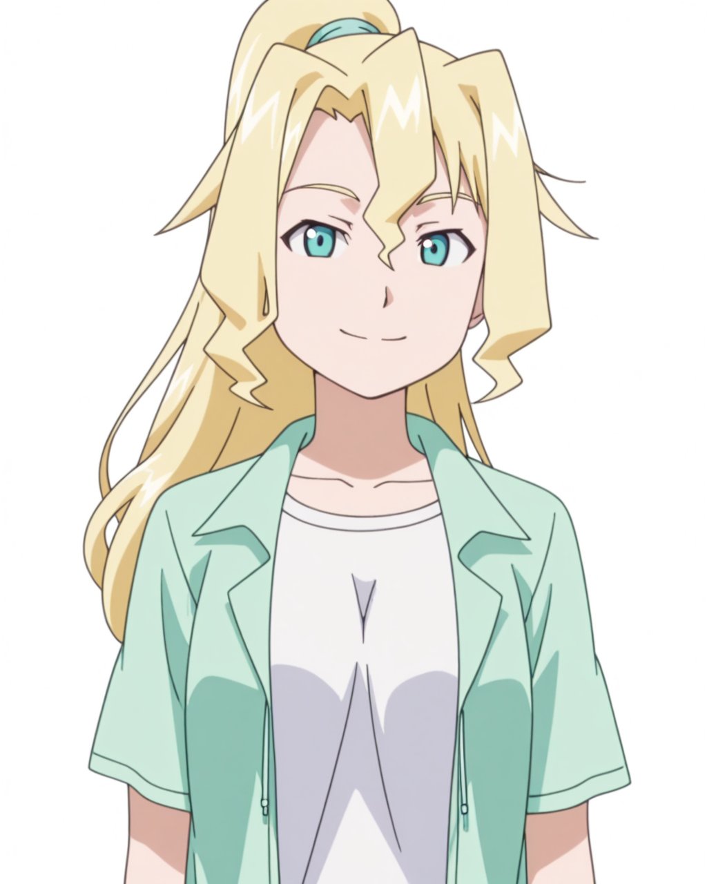 anime screencap,  solid white background,  1girl by eft on Tensor.Art
