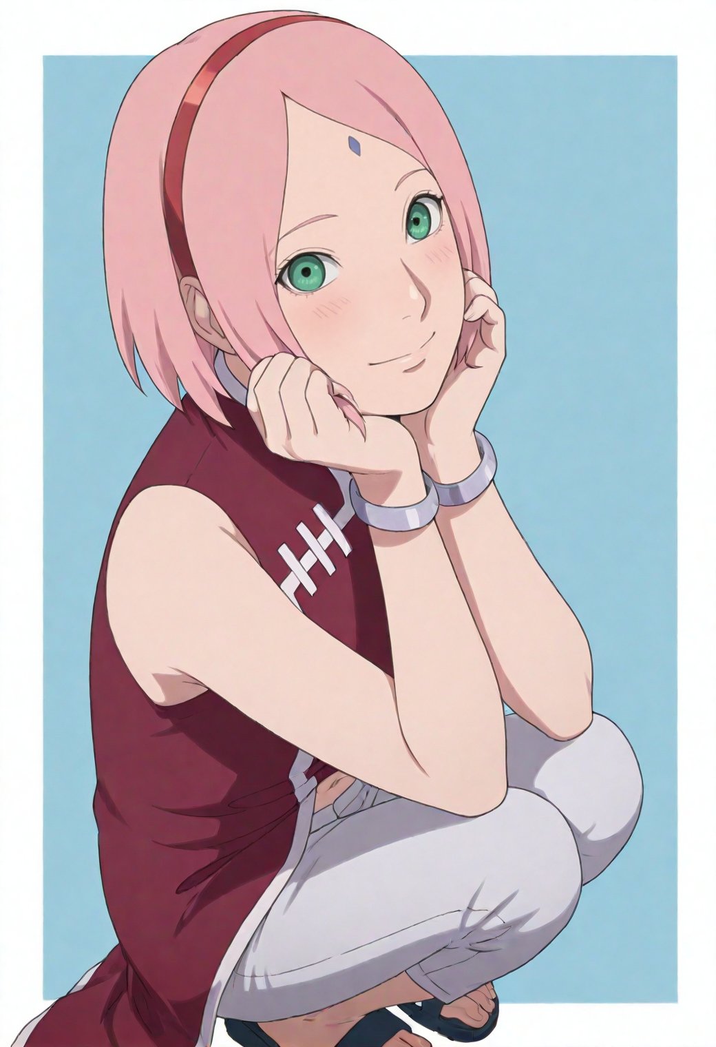 BREAK haruno sakura,  pink hair,  green eyes by user_787576927958550898 on Tensor.Art