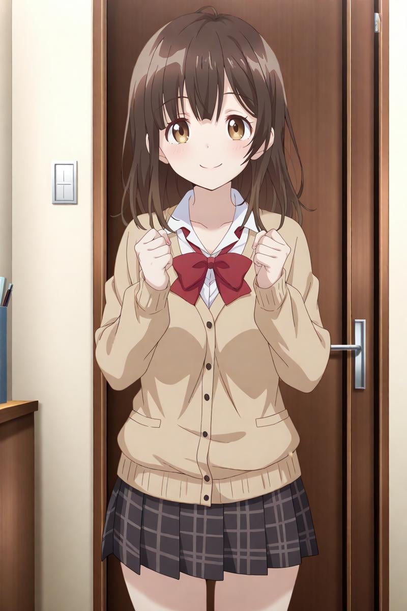 anime screenshot,  hige wo soru. soshite joshikousei wo hirou,  ogiwara sayu by Ttan on Tensor.Art