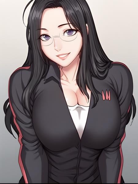 seonjoo,  black hair,  long hair by Trenbu on Tensor.Art