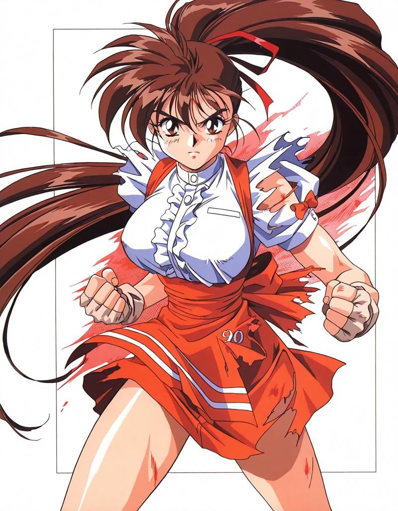 retro glossy anime magazine aesthetic,  worn photocopy texture,  slightly faded colors by Ttan on Tensor.Art