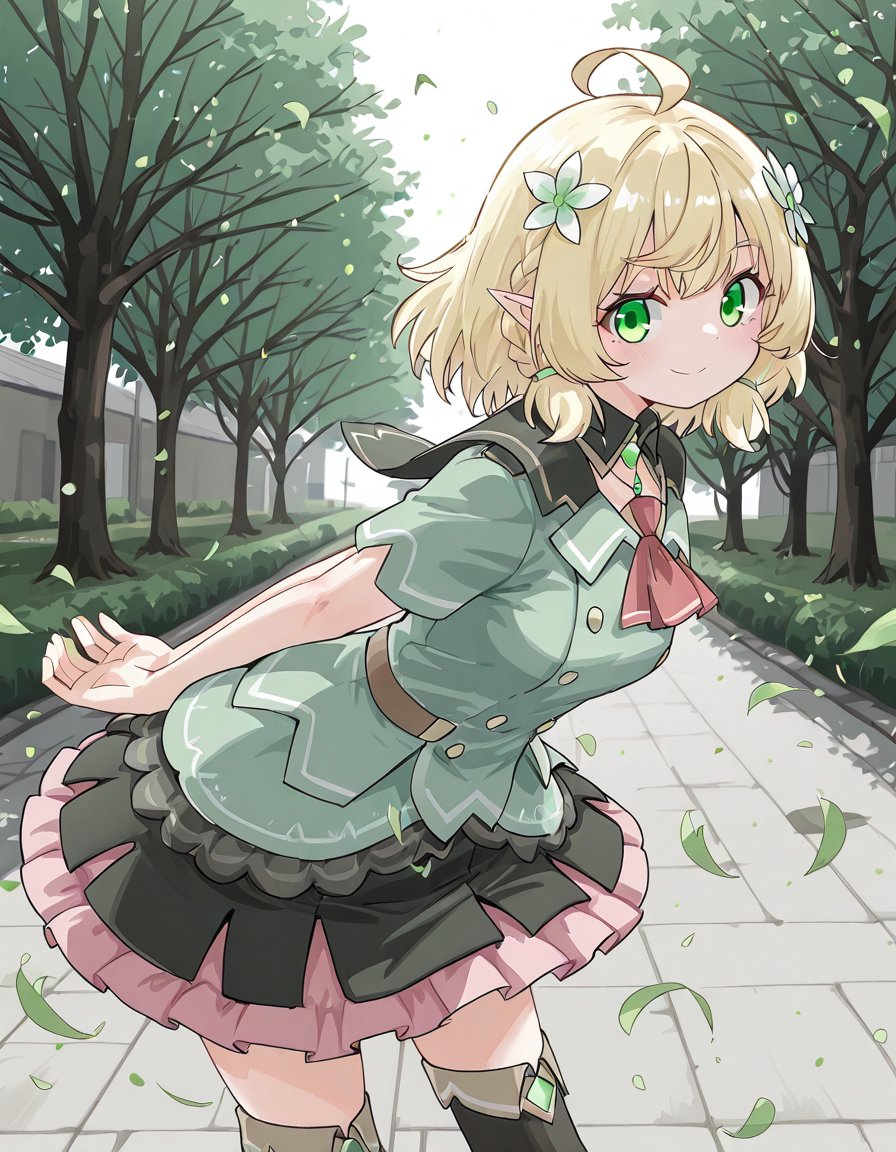 1girl,  Ixia_Polystachya,  green eyes by Mandatarius_403 on Tensor.Art
