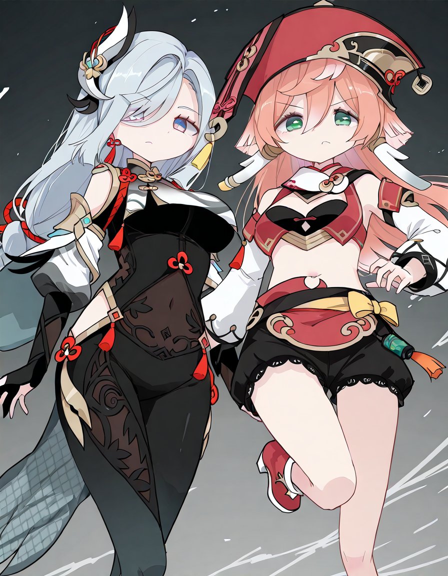 2girls,  by_hinayua,  genshin_impact by Mandatarius_403 on Tensor.Art