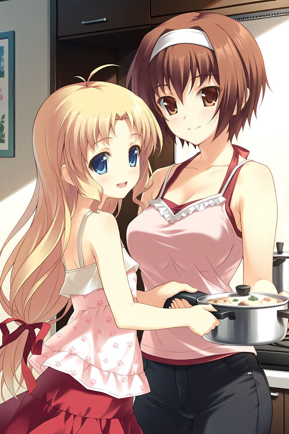 kashiwagi hatsune,  2girls,  multiple girls by azrakuC on Tensor.Art