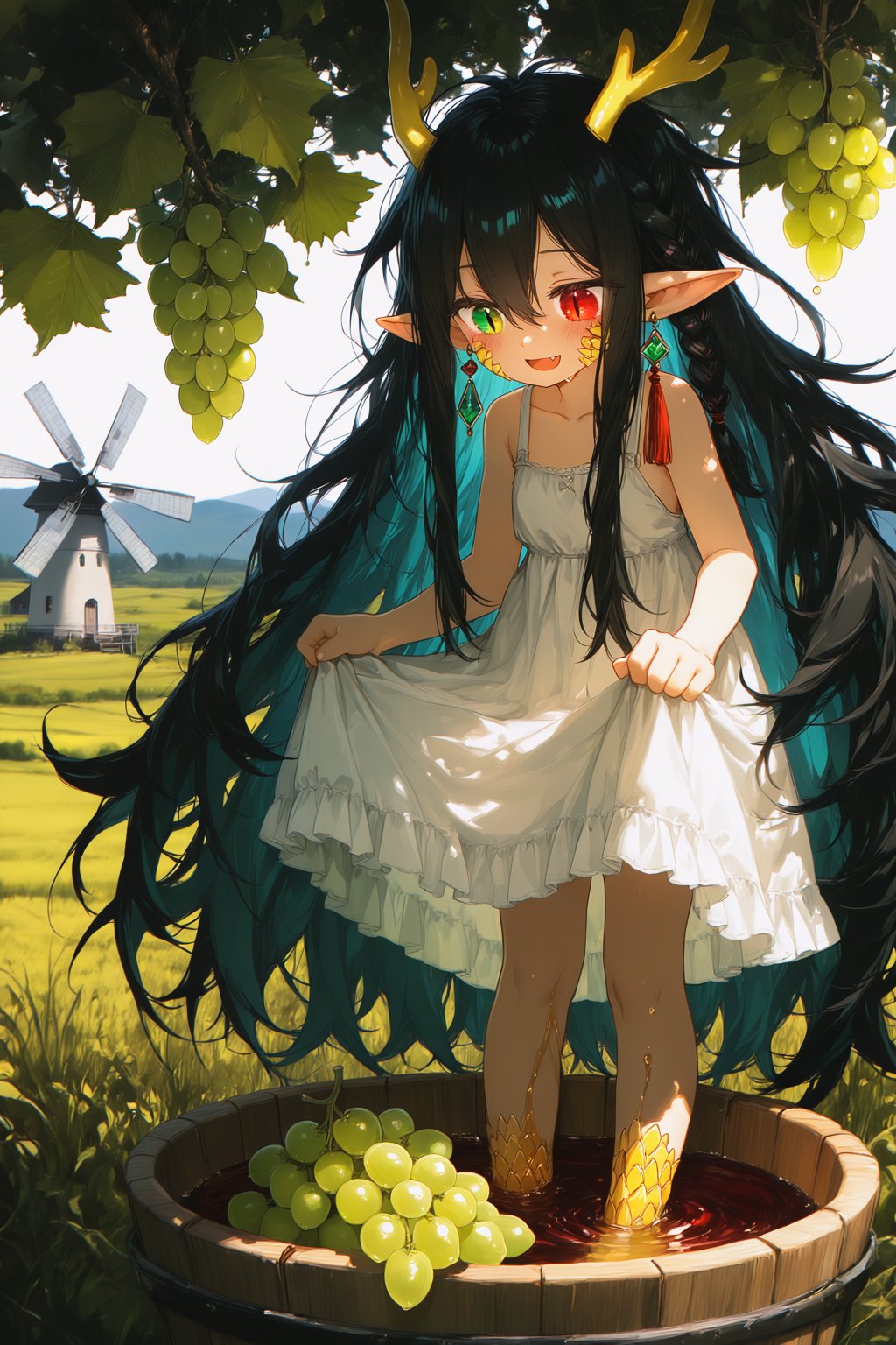 1girl,  solo,  dragon girl by Pio on Tensor.Art