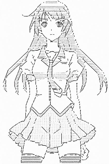 hitagi senjougahara,  bangs,  long hair by user_680967095118289292 on Tensor.Art