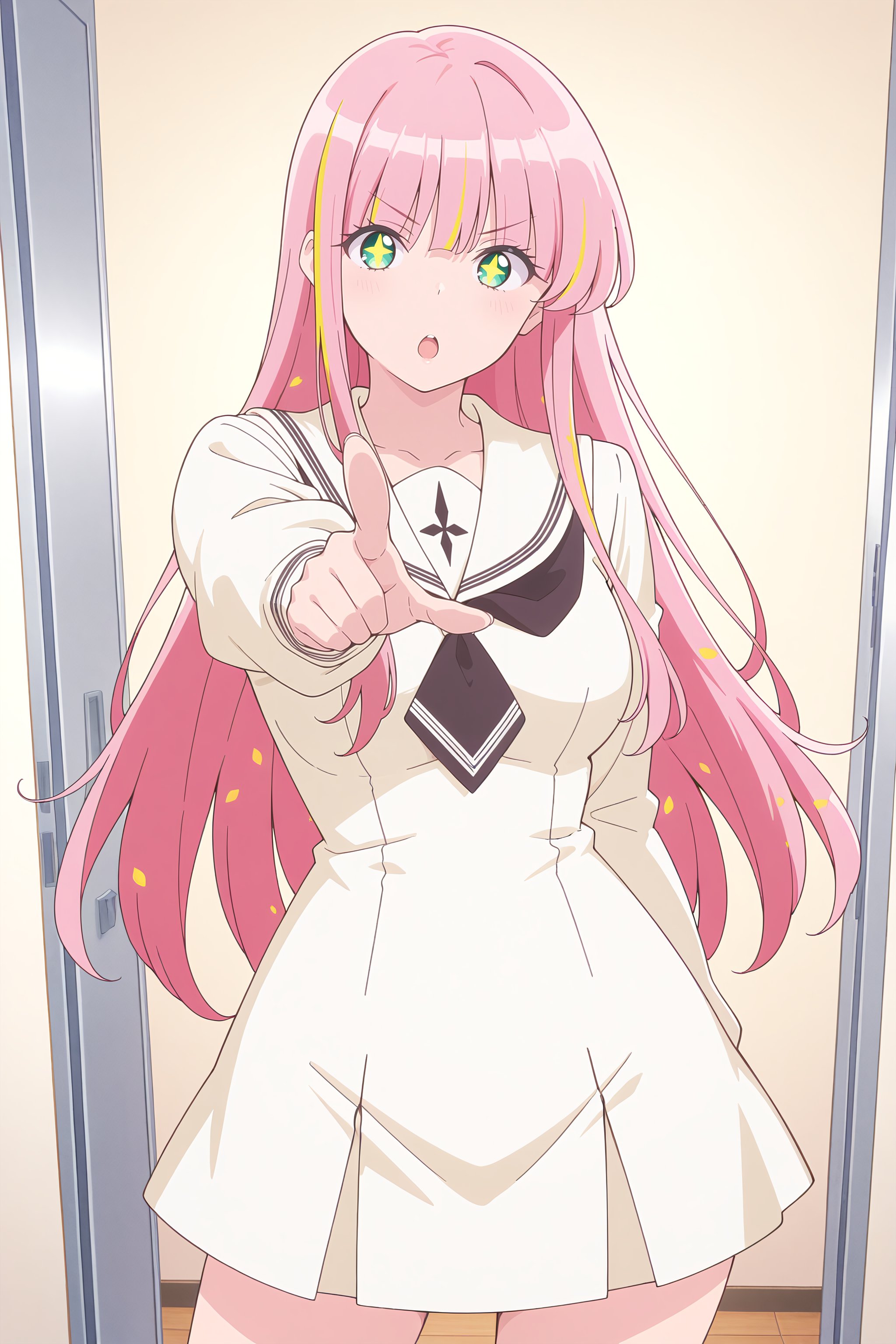 Hanaori-Meteor,  1girl,  pink hair by MDFD-1991 on Tensor.Art