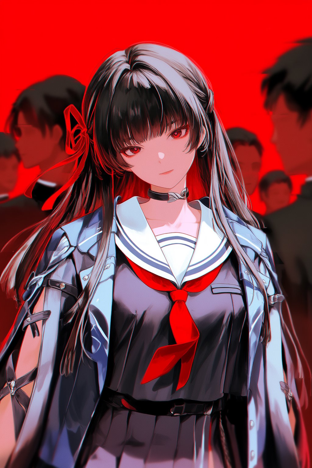 chisa (wuthering waves),  1girl,  black choker by Mexes on Tensor.Art