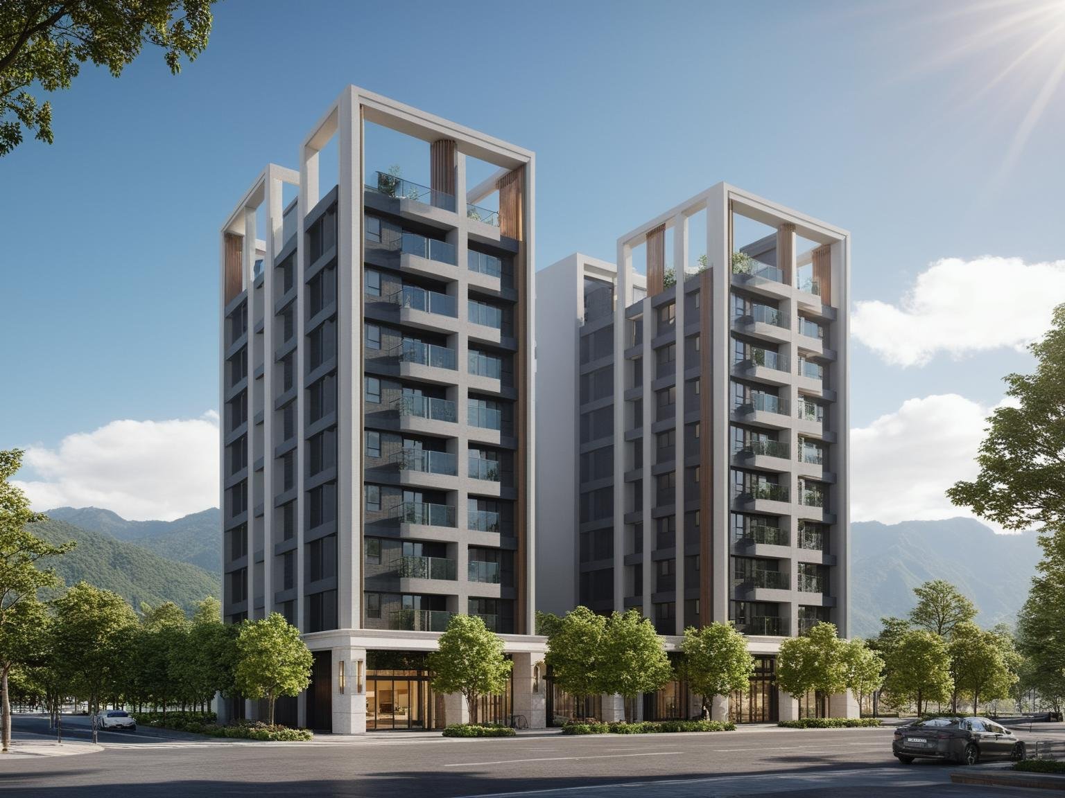 concept art ,  ((Apartment)),  building by HHM on Tensor.Art
