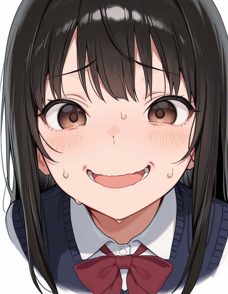 nervoussmilewithline,  nervous smile,  1girl by Min on Tensor.Art