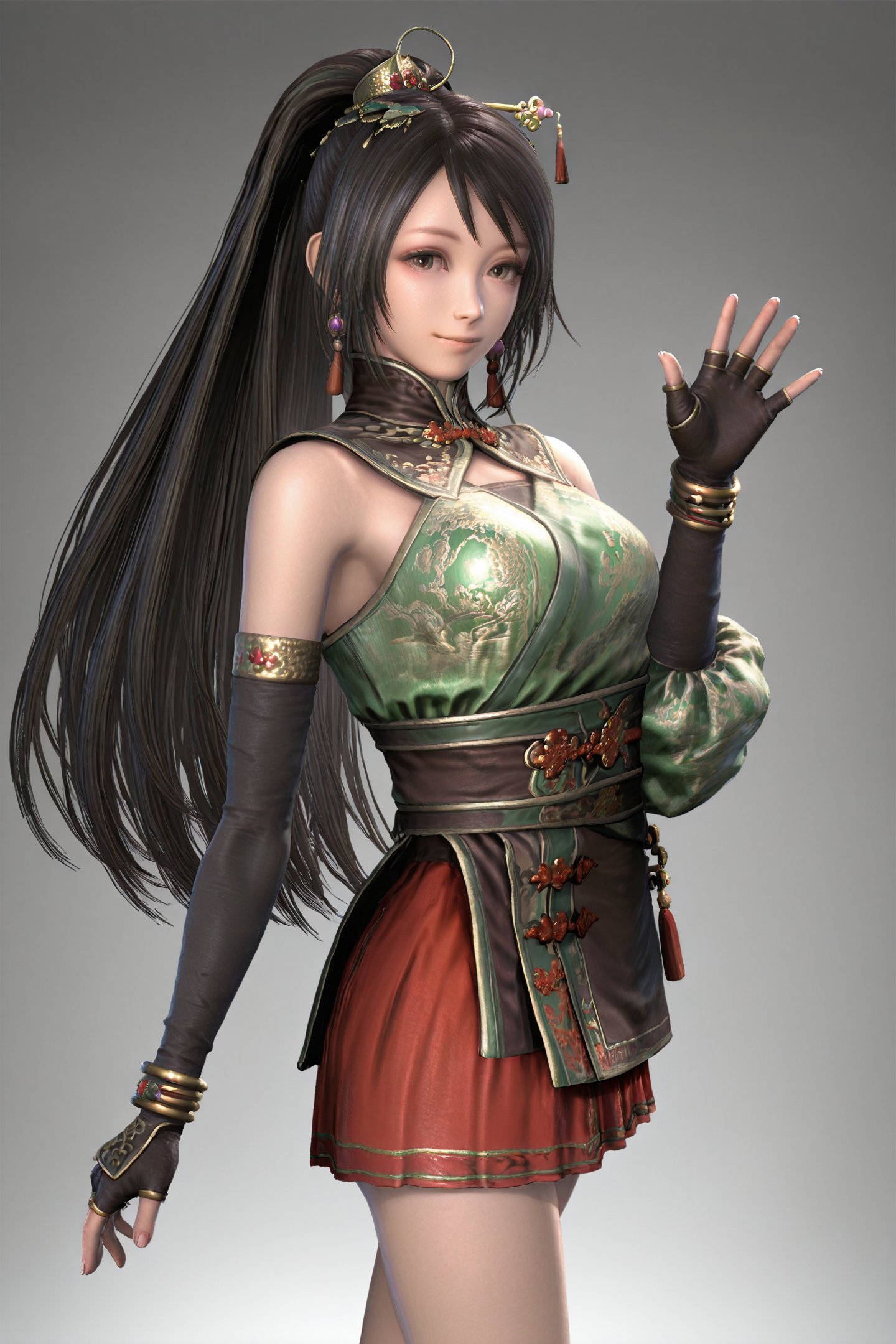 Dynasty Warriors Game CG Style,  guanyinping,  1girl by flyx3 on Tensor.Art