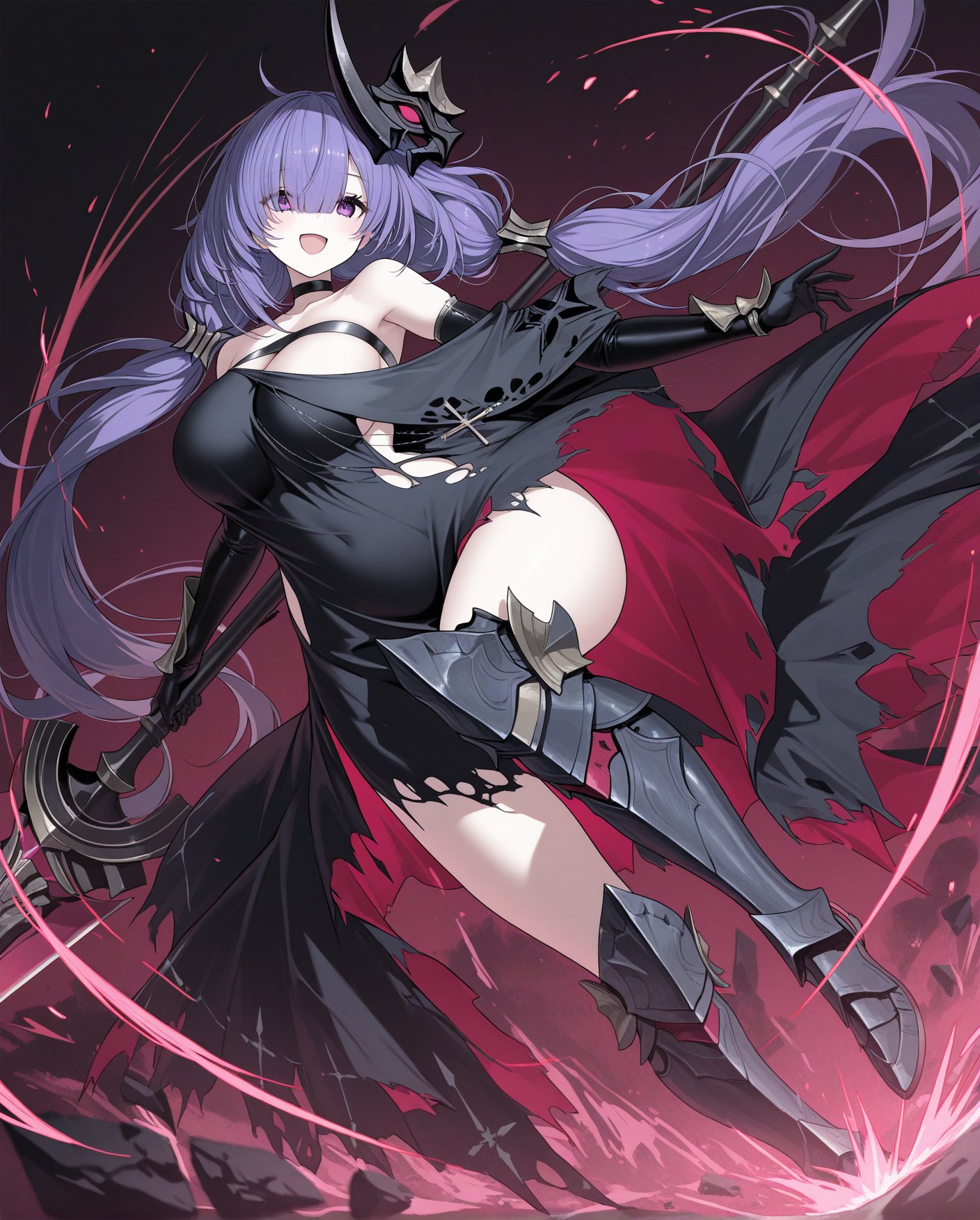 mogador \(azur lane\),  low twintails,  off-shoulder dress by sk on Tensor.Art