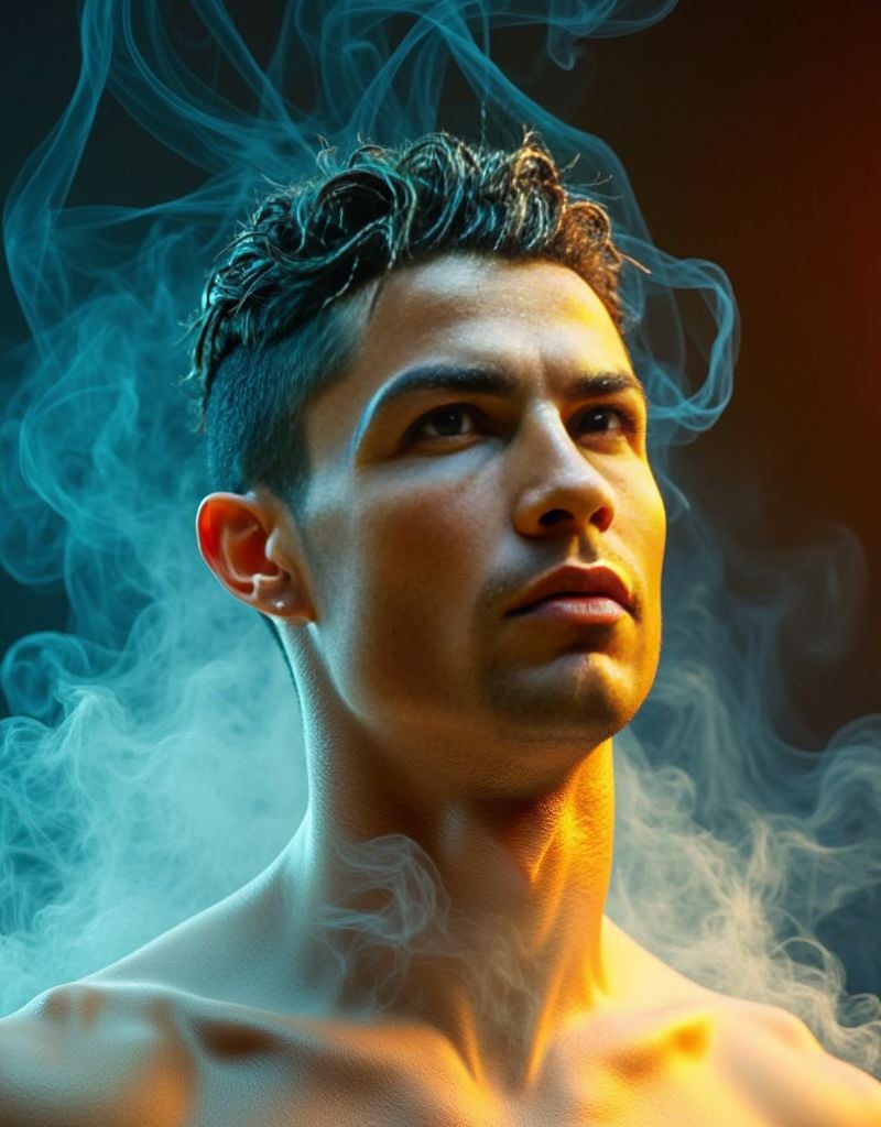 Cristiano Ronaldo ,  shirtless ,  3d rendering for a realistic by HottiesnHotties on Tensor.Art