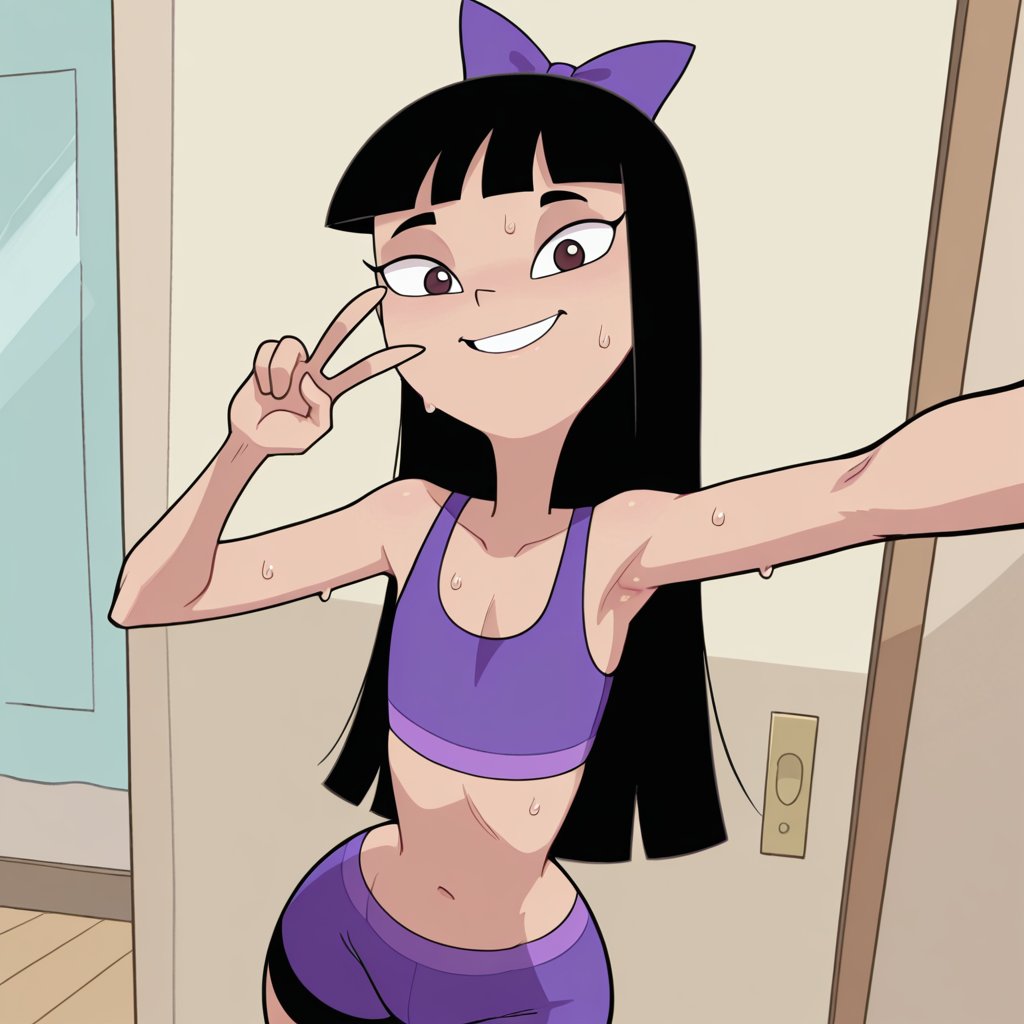 1girl,  StacyH,  black hair by EroBytes on Tensor.Art