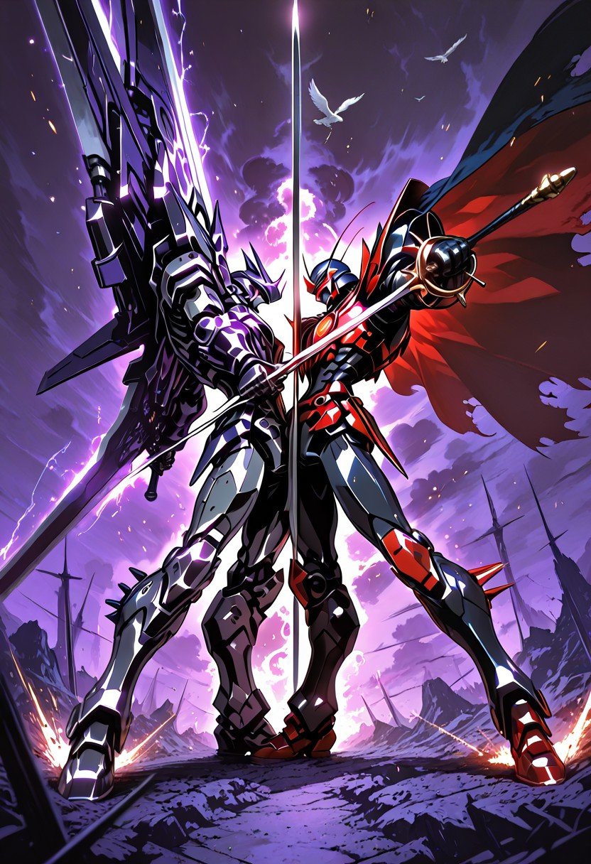 1boy,  mecha,  robotic knight by Wizardludas on Tensor.Art