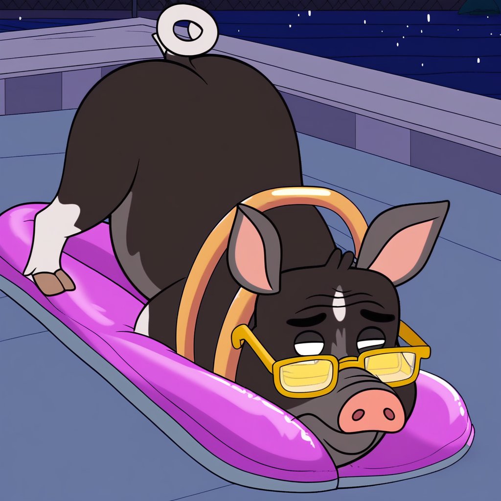 maxie pad,  feral,  pig by Xposing_Organisms on Tensor.Art