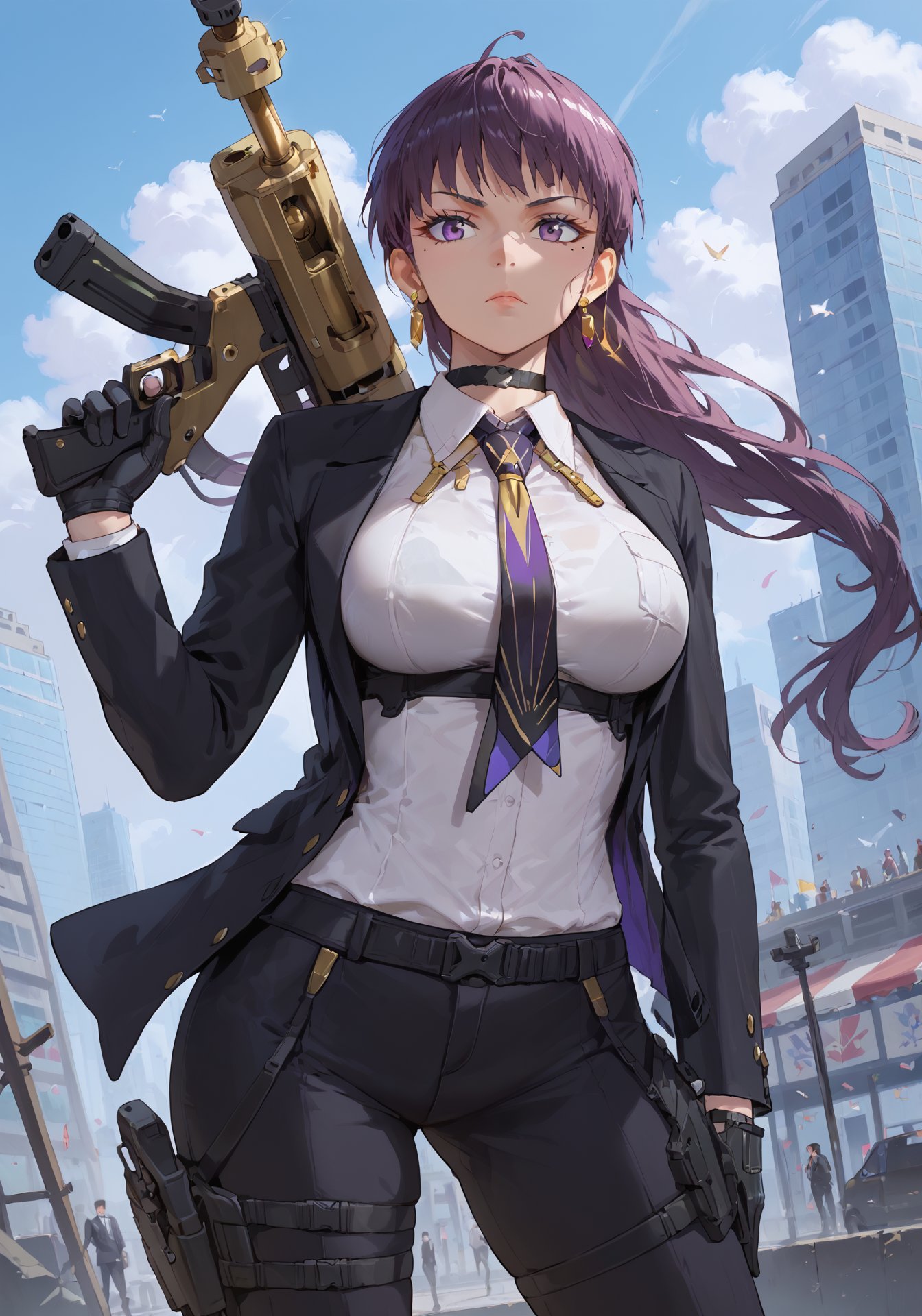 1girl,  nikkedollasuit,  black mechanical boots by Deactivated on Tensor.Art