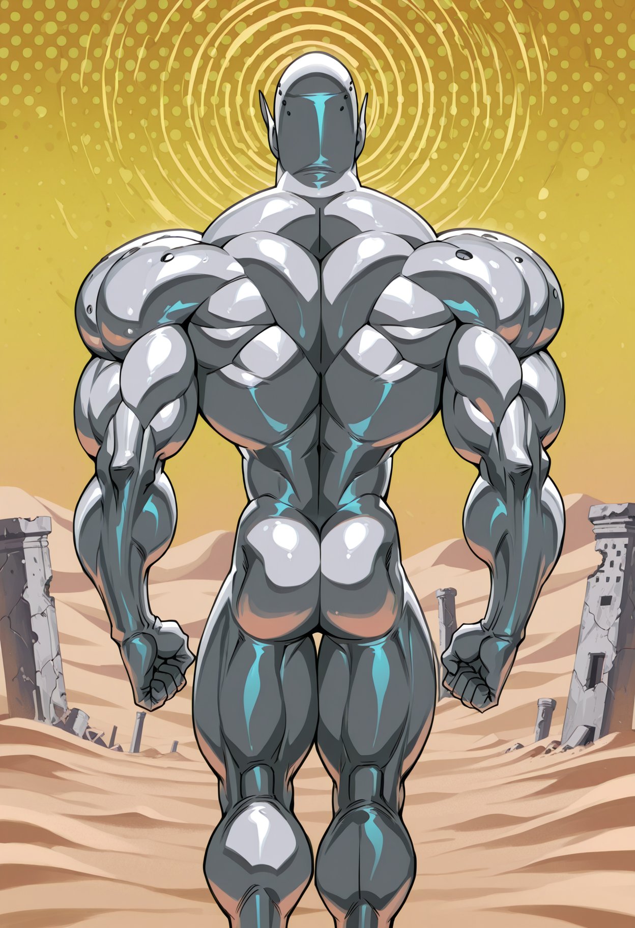 db_metarilldo,  silver body,  solo by R5050 on Tensor.Art