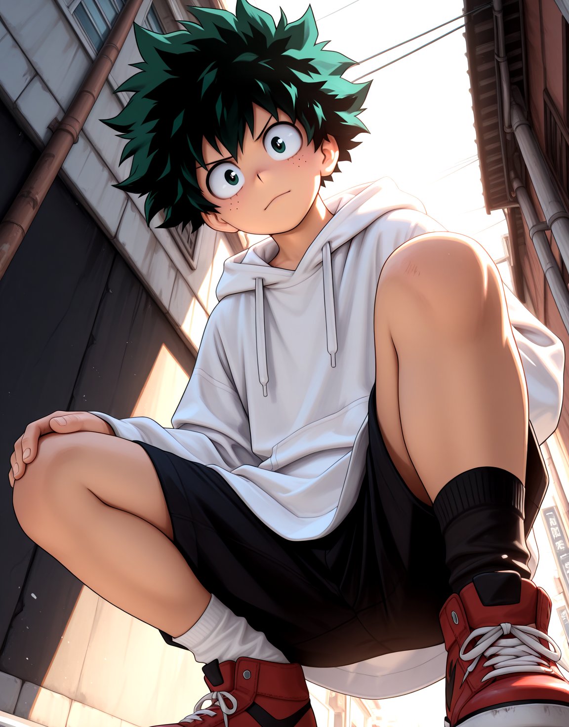 1boy,  izuku midoriya,  closeup by Furyon on Tensor.Art