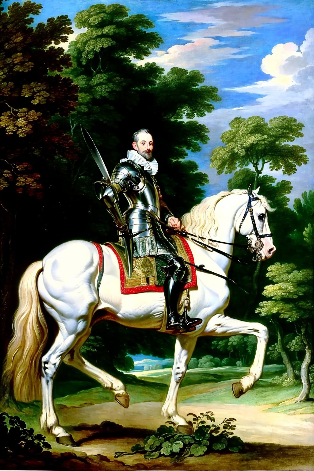Baroque,  van Dyck,  The image showcases a portrait of a man by user_684547306590104004 on Tensor.Art