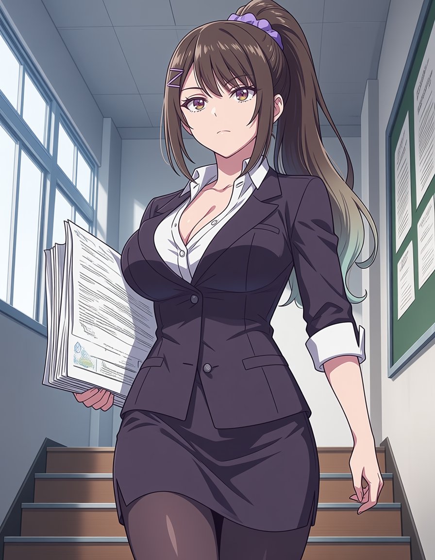 1girl,  indoors,  school by soralz on Tensor.Art