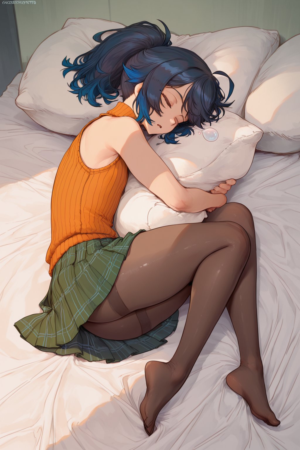 cutesexy0obutts,  1girl,  dark blue hair by Min on Tensor.Art