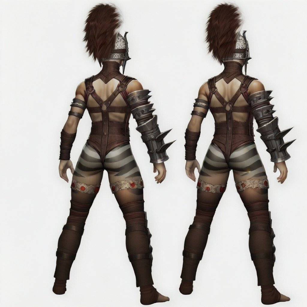 ferra,  in back off,  red and white mohawk crest by Derracias35 on Tensor.Art