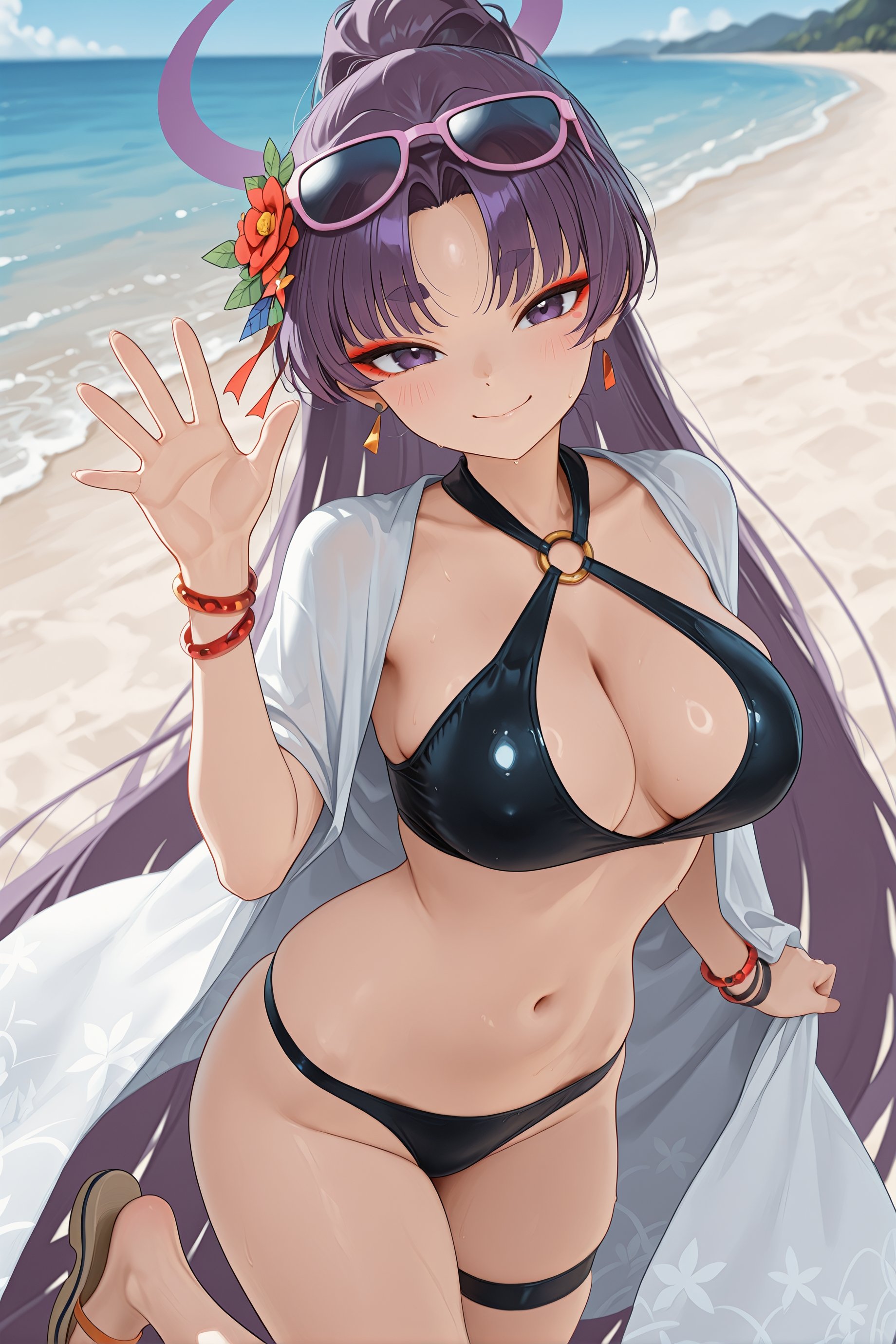 1girl,  solo,  yukari \(swimsuit\) \(blue archive\) by TheFalxar on Tensor.Art